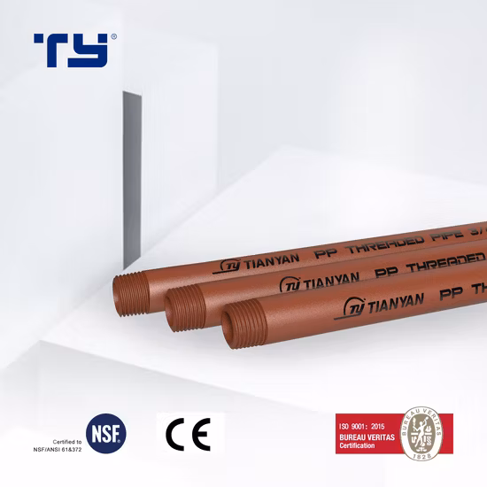 PVC-CPVC-PPR-Kunststoff-Fitting-Außengewinde-Fitting-Rohr mit Schraubgewinde (BS)